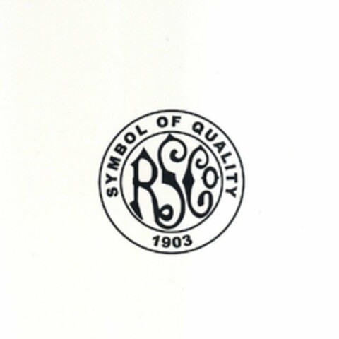 RSCO. SYMBOL OF QUALITY 1903 Logo (USPTO, 14.10.2010)