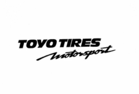 TOYO TIRES MOTORSPORT Logo (USPTO, 06/08/2011)