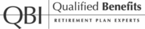 QBI QUALIFIED BENEFITS RETIREMENT PLAN EXPERTS Logo (USPTO, 07.07.2011)