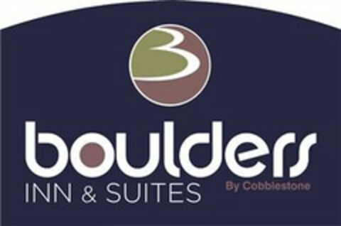 BOULDERS INN & SUITES BY COBBLESTONE Logo (USPTO, 07/12/2011)