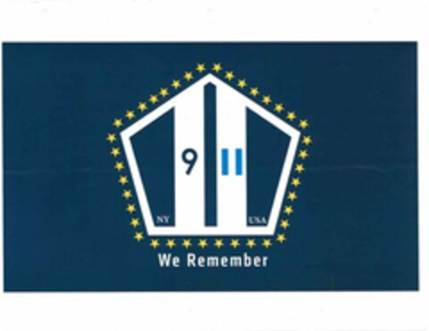 NY 9 11 USA WE REMEMBER Logo (USPTO, 11.08.2011)