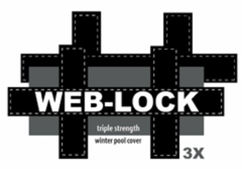 WEB-LOCK TRIPLE STRENGTH WINTER POOL COVER 3X Logo (USPTO, 11/19/2012)