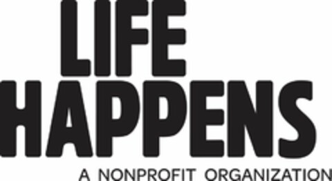 LIFE HAPPENS A NONPROFIT ORGANIZATION Logo (USPTO, 03/10/2014)