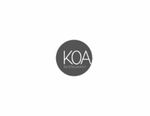 KOA RESTAURANT Logo (USPTO, 30.04.2014)