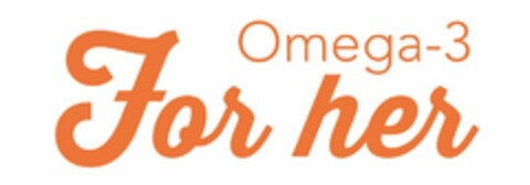 OMEGA-3 FOR HER Logo (USPTO, 14.09.2015)