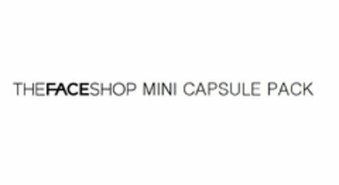 THE FACESHOP MINI CAPSULE PACK Logo (USPTO, 22.10.2015)