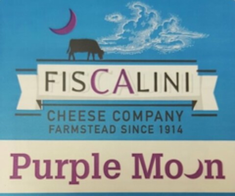 FISCALINI CHEESE COMPANY FARMSTEAD SINCE 1914 PURPLE MOON Logo (USPTO, 25.11.2015)