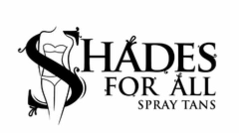 SHADES FOR ALL SPRAY TANS Logo (USPTO, 01/15/2016)