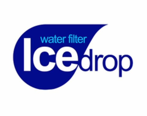 ICEDROP WATER FILTER Logo (USPTO, 30.06.2016)