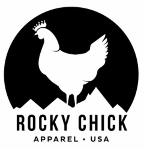 ROCKY CHICK APPAREL · USA Logo (USPTO, 05/19/2017)