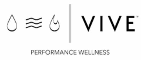 VIVE AND PERFORMANCE WELLNESS Logo (USPTO, 13.10.2017)