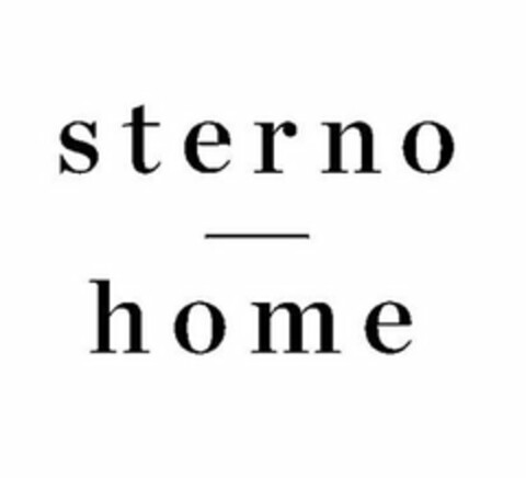 STERNO HOME Logo (USPTO, 18.12.2017)