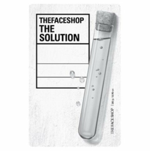 THEFACESHOP THE SOLUTION Logo (USPTO, 18.09.2019)