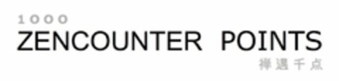 1000 ZENCOUNTER POINTS Logo (USPTO, 01/24/2020)