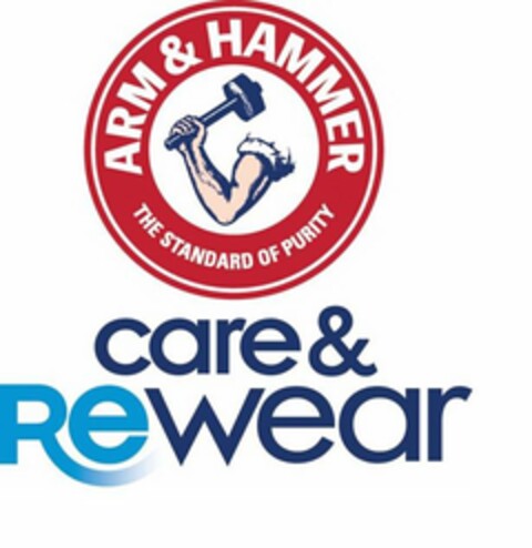 ARM & HAMMER THE STANDARD OF PURITY CARE & REWEAR Logo (USPTO, 02/13/2020)