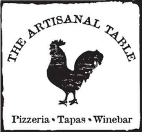 THE ARTISANAL TABLE PIZZERIA TAPAS WINEBAR Logo (USPTO, 03/17/2009)