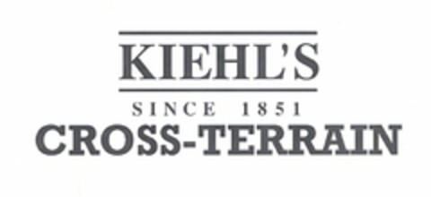 KIEHL'S SINCE 1851 CROSS-TERRAIN Logo (USPTO, 05/15/2009)