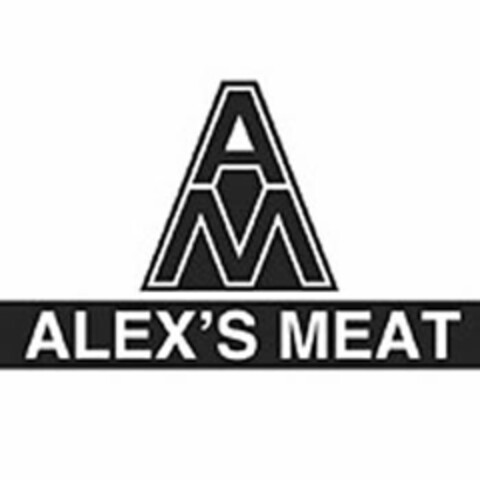 AM ALEX'S MEAT Logo (USPTO, 28.06.2009)