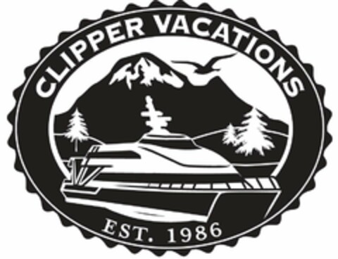 CLIPPER VACATIONS EST. 1986 Logo (USPTO, 11.08.2009)