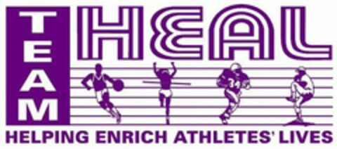 TEAM HEAL HELPING ENRICH ATHLETES' LIVES Logo (USPTO, 21.08.2009)