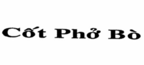 CÔT PHO BOÒ Logo (USPTO, 22.08.2010)