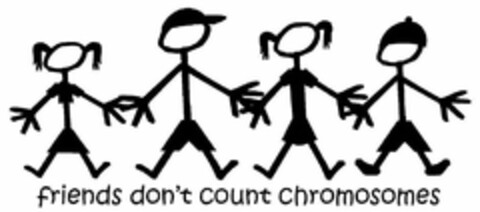 FRIENDS DON'T COUNT CHROMOSOMES Logo (USPTO, 12.11.2010)