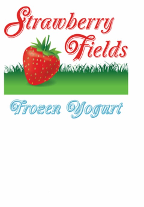 STRAWBERRY FIELDS FROZEN YOGURT Logo (USPTO, 03.04.2011)