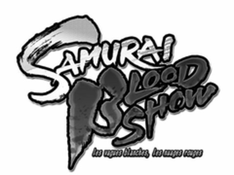 SAMURAI BLOOD SHOW LES VAGUES BLANCHES, LES NUAGES ROUGES Logo (USPTO, 28.04.2011)