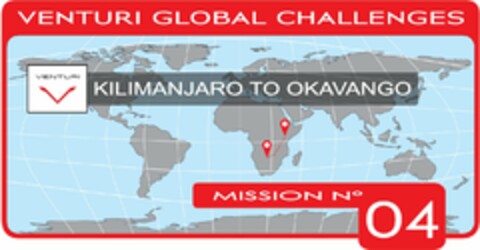 VENTURI GLOBAL CHALLENGES VENTURI V KILIMANJARO TO OKAVANGO MISSION NO 04 Logo (USPTO, 12.01.2012)