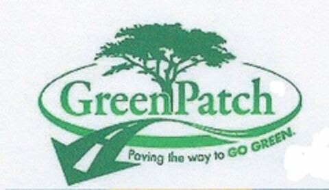 GREENPATCH PAVING THE WAY TO GO GREEN. Logo (USPTO, 11.02.2012)