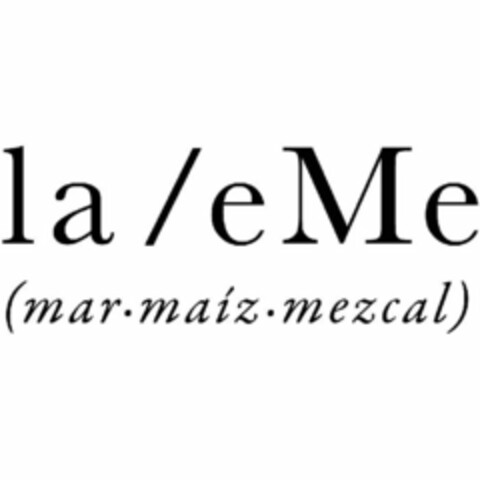 LA EME MAR MAIZ MEZCAL Logo (USPTO, 11.04.2012)