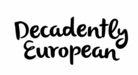 DECADENTLY EUROPEAN Logo (USPTO, 29.05.2013)
