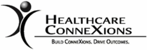 HEALTHCARE CONNEXIONS BUILD CONNEXIONS. DRIVE OUTCOMES. Logo (USPTO, 05.08.2013)