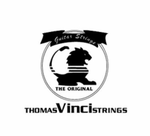 GUITAR STRINGS THE ORIGINAL THOMAS VINCI STRINGS Logo (USPTO, 10.10.2013)