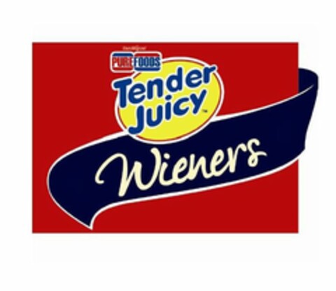 SAN MIGUEL PUREFOODS TENDER JUICY WIENERS Logo (USPTO, 18.10.2013)