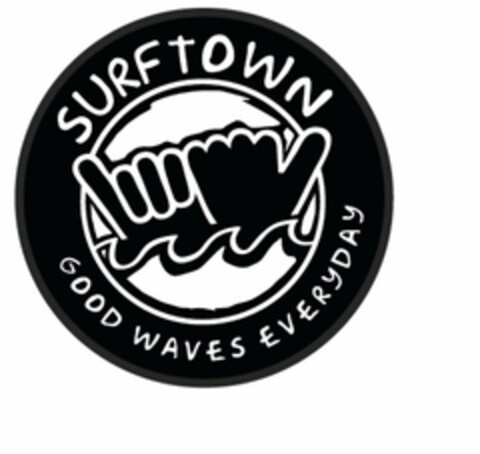 SURFTOWN GOOD WAVES EVERYDAY Logo (USPTO, 17.06.2016)