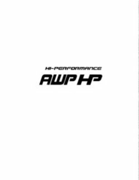 HI-PERFORMANCE AWP HP Logo (USPTO, 19.09.2016)