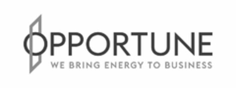 OPPORTUNE WE BRING ENERGY TO BUSINESS Logo (USPTO, 23.01.2018)