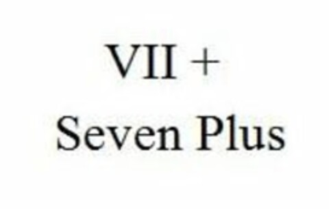 VII+ SEVEN PLUS Logo (USPTO, 29.01.2018)