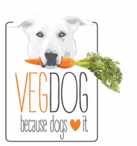 VEGDOG BECAUSE DOGS IT Logo (USPTO, 25.01.2019)