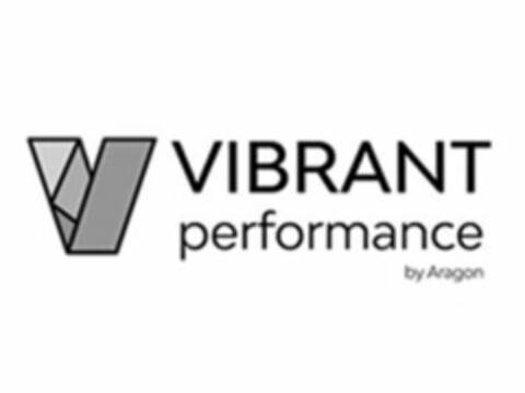 V VIBRANT PERFORMANCE BY ARAGON Logo (USPTO, 03/28/2019)