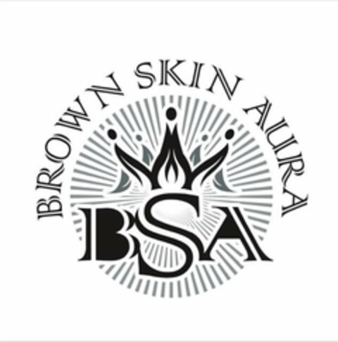 BROWN SKIN AURA BSA Logo (USPTO, 07/28/2019)