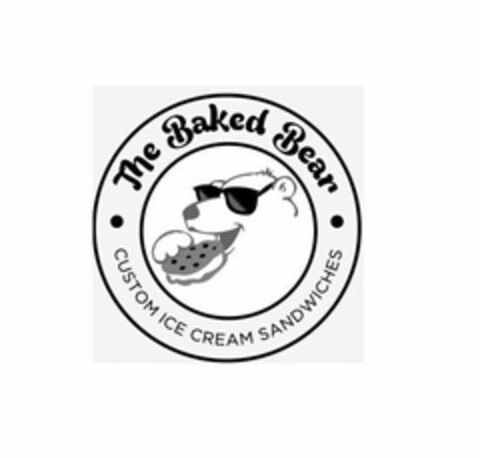 THE BAKED BEAR CUSTOM ICE CREAM SANDWICHES Logo (USPTO, 10/14/2019)