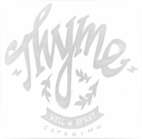 THYME WELL SPENT CATERING Logo (USPTO, 06/10/2020)