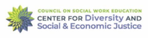 COUNCIL ON SOCIAL WORK EDUCATION CENTER FOR DIVERSITY AND SOCIAL & ECONOMIC JUSTICE Logo (USPTO, 24.08.2020)