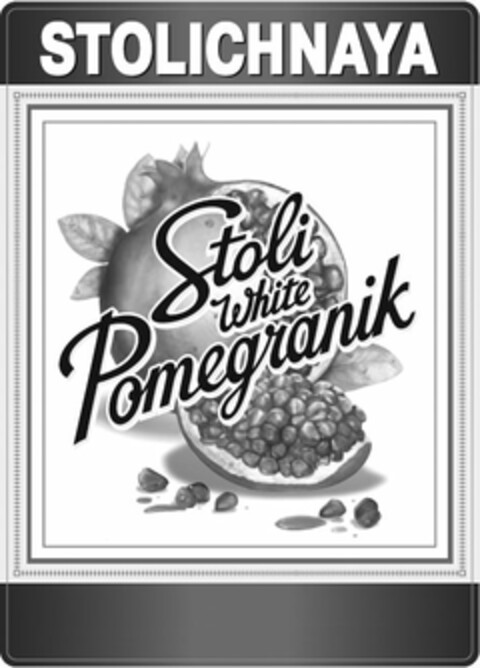 STOLICHNAYA STOLI WHITE POMEGRANIK Logo (USPTO, 12/23/2009)