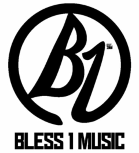 B1 BLESS 1 MUSIC EST. 1988 Logo (USPTO, 27.07.2010)