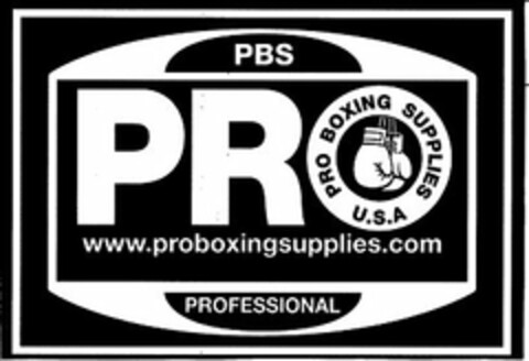 PBS PRO PRO BOXING SUPPLIES U.S.A WWW.PROBOXINGSUPPLIES.COM PROFESSIONAL Logo (USPTO, 02.04.2012)