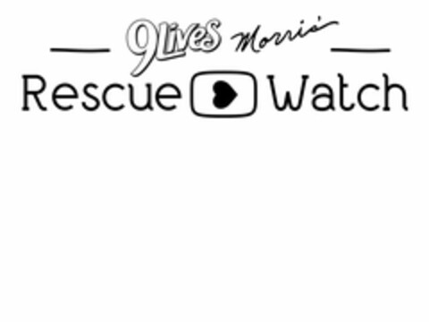 9LIVES MORRIS' RESCUE WATCH Logo (USPTO, 09/06/2013)