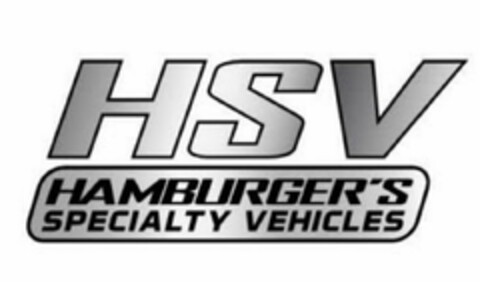 HSV HAMBURGER'S SPECIALTY VEHICLES Logo (USPTO, 01.07.2015)